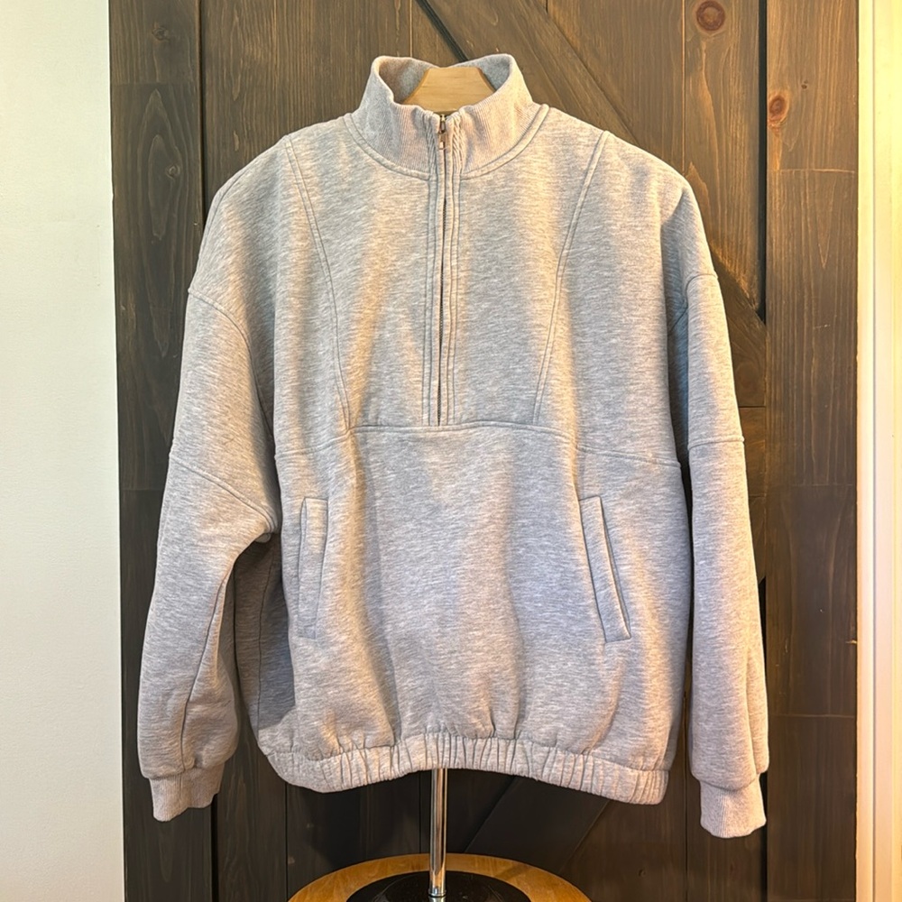 Trendy Queen Women’s Oversized Half Zip Pullover Sweatshirt
